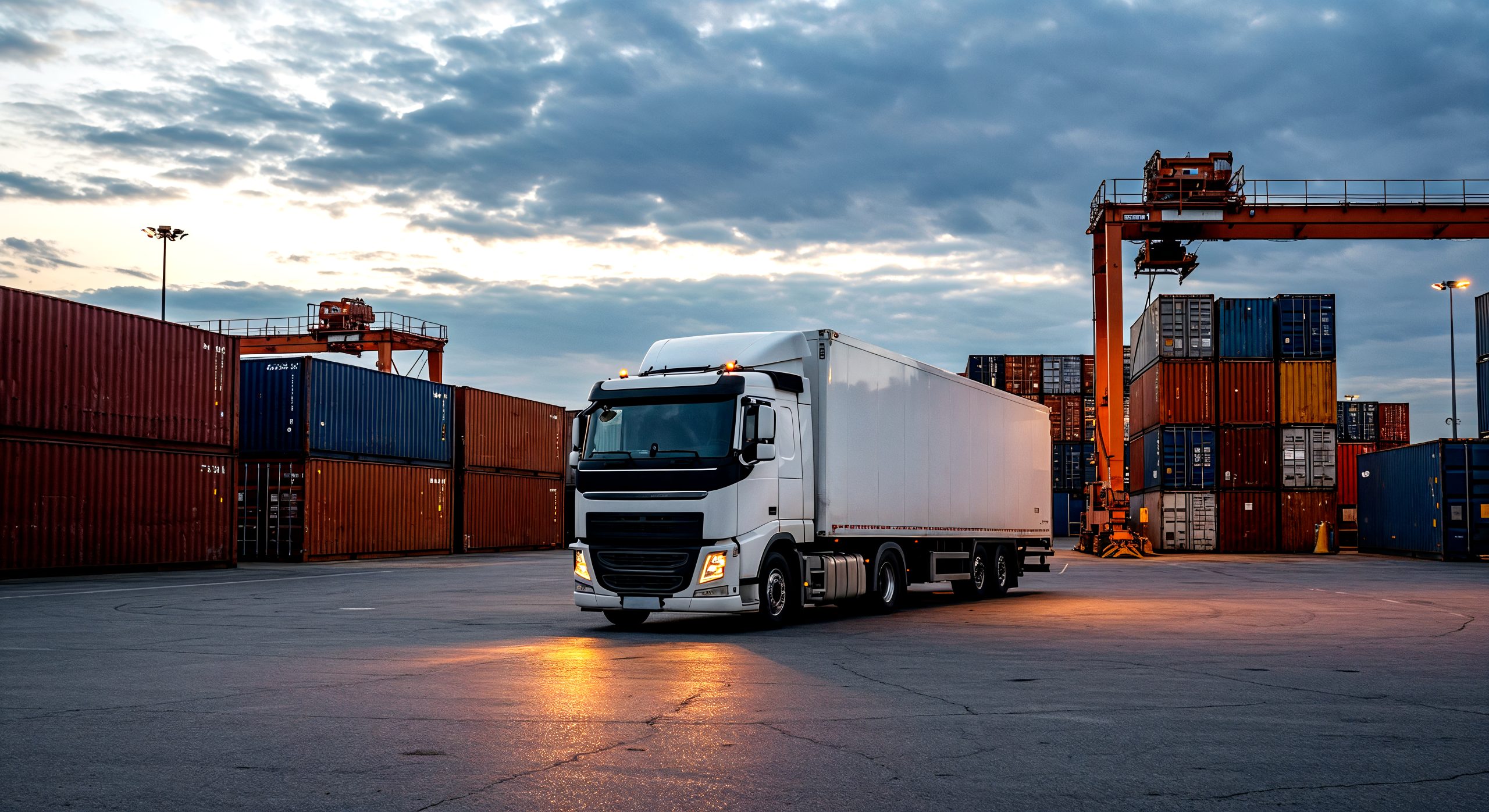 Truck Shipping Port Scaled